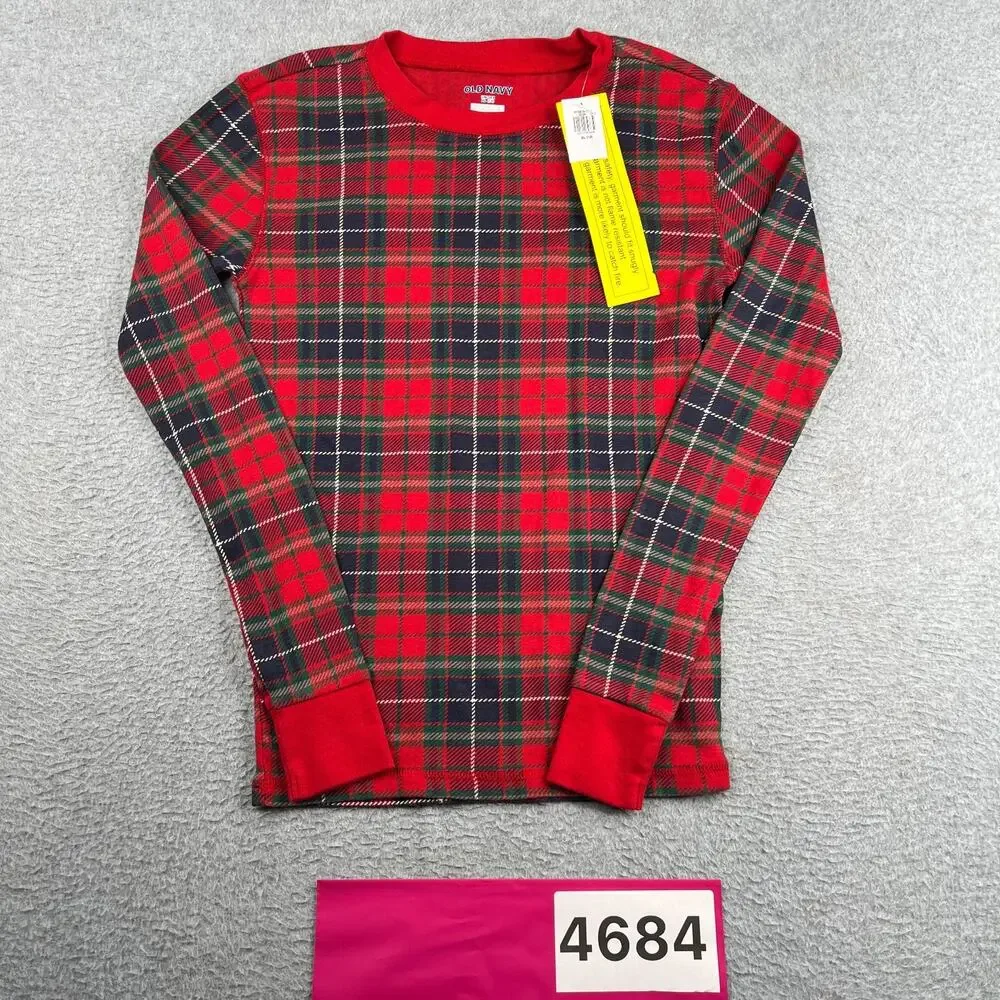 Old Navy Long Sleeve Youth Christmas Sleep Shirt Unisex Size XL NEW